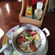 เมนูของร้าน ครัวในสวน อ่างเก็บน้ำบางพระ