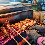 หมึกดำ หน้า ม.แม่โจ้(ปลาหมึกย่าง เห็ดออรินจิย่าง)