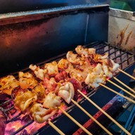 หมึกดำ หน้า ม.แม่โจ้(ปลาหมึกย่าง เห็ดออรินจิย่าง)