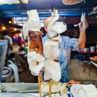 หมึกดำ หน้า ม.แม่โจ้(ปลาหมึกย่าง เห็ดออรินจิย่าง)