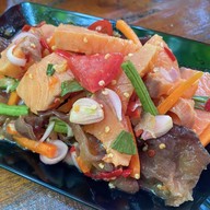 เมนูของร้าน ร้านแซ่บในสวน @ช้างกลาง