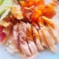 ข้าวมันไก่เจ้เหนียว สามแยกคิวรถสองแถวตลาดยาว  คลัง