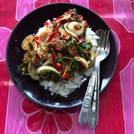 เมนูของร้าน ร้านป้าตุ่นอาหารตามสั่ง