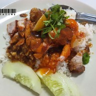 เมนูของร้าน ข้าวหมูแดงเรือเมล์