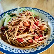 ตำนัวติดปาก สูตรเชียงคาน @5แยกวัชรพล เส้นบีบสดทุกเมนู ก๋อ สาขา1