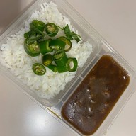 เมนูของร้าน ข้าวหน้าไก่ ห้าแยก โรงพยาบาลกรุงเทพ