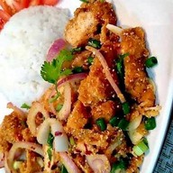 (ข้าวยำไก่แซ่บ)Chicken Rike Spicy Chicken Rike Spicy