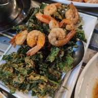 เมนูของร้าน กุ้งเป็น