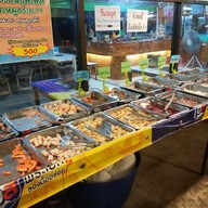 เมนูของร้าน ริมเลหมูกระทะ แหลมท้าวเทวา ศรีราชา