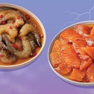 แซลม่อนซัง(เผาหัวมันซีฟู้ด)
