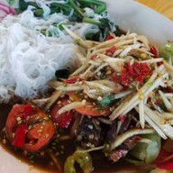 ตำนัวติดปาก สูตรเชียงคาน @5แยกวัชรพล เส้นบีบสดทุกเมนู ก๋อ สาขา1