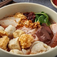 ล้ำเส้น นู้ดเดิ้ล "เห็นเครื่องไม่เห็นเส้น"(เย็นตาโฟบะหมี่เกี๋ยวกุ้ง) พระราม2ซอย69