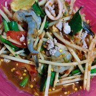 เลิศเลอส้มตำยำแซ่บข้าวซอยไก่ ขนมจีนแม่บุศราคัม เลิศรสมากกว่า10ปี ร้านเมามายด์ สาขา||| เมามายด์สาขา3