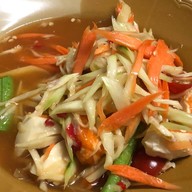 เมนูของร้าน ส้มตำแซ่บ ข้างโกอ้วน