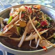 เมนูของร้าน ตำดูดนิ้ว โพนทอง