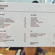 เมนู Reflect café ลาดกระบัง
