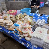 กะทิสด ขนมจีน ตลาดบางบัวทอง