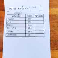เมนู ก๋วยเตี๋ยวเรืออยุธยา ลุงหลาม สาขา 4 ลุงหลาม สาขา 4