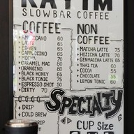 เมนู KAYIM COFFEE SLOW BAR 2 (แยกบินหลา) อุทยานประวัติศาสตร์พระนครศรีอยุธยา