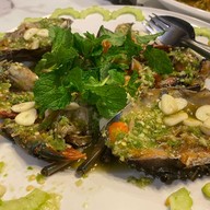 เมนูของร้าน กุ้งเผา2 น้ำปิงรีสอร์ท