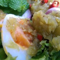 เมนูของร้าน ครัวบ้านๆ สนามบินน้ำ