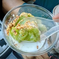 เมนูของร้าน ขนมไทยป้าหนอม หน้าร้านศิริโภชน์