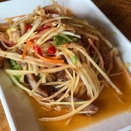 เมนูของร้าน ส้มตำชบา หาดใหญ่