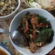 เมนูของร้าน แซ่บนัว คุณตุ๊ ส้มตำอุบลฯ ตลาดเมืองทอง(ติดร้านข้าวต้มซุ่ยฮ้อ)