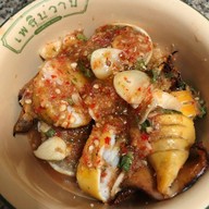 ปลาหมึกย่าง / หมึกย่าง / กุ้งเผา พระเจ้าจอร์จ
