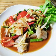 เมนูของร้าน ร้านลาบอุบล คนโก้ ซอยเทียนทะเล 7