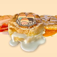 ปังต้าวก้อน  ขนมปังปิ้ง - ปังเย็นแก้วใหญ่ ช้างม่อย