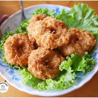 เมนูของร้าน เรือนไทยกุ้งเผา วัดเชิงเลน