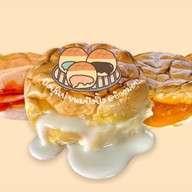 ปังต้าวก้อน  ขนมปังปิ้ง - ปังเย็นแก้วใหญ่ ช้างม่อย