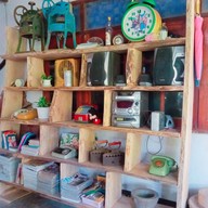 บรรยากาศ ก๋วยเตี๋ยวไก่บุฟเฟ่ต์ในสวนริมแม่น้ำน้อย