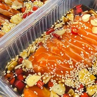 เฮงเฮียเฮีย แซลมอนดองซีอิ้วเกาหลี พิซซ่าญี่ปุ่น ข้าวหน้าหมูทอด สาขา2 โคกหม้อ แซ่บซี๊ด