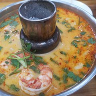 เมนูของร้าน ร้านแม่กลองหัวปลาหม้อไฟ ปูไข่นึ่งนม ถนนพรานก-พุทธมณฑล คลองขวาง