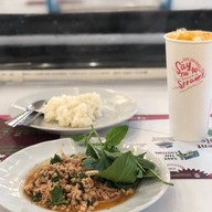 เมนูของร้าน ข้าวเหนียวไก่ทอดวิศวะจุฬา