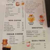 เมนู Kraft & cafe kraft &  cafe