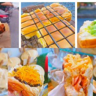 ขนมปังปิ้งเตาถ่าน ปอ อัง ปัง