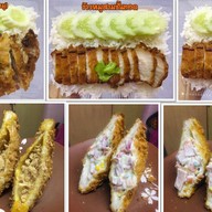 ข้าวหมูทอด+ข้าวปลาแกะพี่แสตมป์&น้องสโนว์