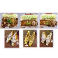 ข้าวหมูทอด+ข้าวปลาแกะพี่แสตมป์&น้องสโนว์