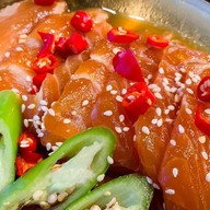 เฮงเฮียเฮีย แซลมอนดองซีอิ้วเกาหลี พิซซ่าญี่ปุ่น ข้าวหน้าหมูทอด สาขา2 โคกหม้อ แซ่บซี๊ด