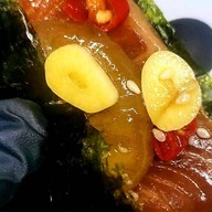 เฮงเฮียเฮีย แซลมอนดองซีอิ้วเกาหลี พิซซ่าญี่ปุ่น ข้าวหน้าหมูทอด สาขา2 โคกหม้อ แซ่บซี๊ด