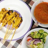 เมนูของร้าน หมูสะเต๊ะแม่เฉลียว  (Moo satay mae cha liew)