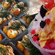 ทาโกะยากิ ลายพราง × น้ำแข็งใสโบราณ สาขาเนวาด้าสกลนคร สาขา 7 (หลังเนวาด้า)