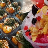 ทาโกะยากิ ลายพราง × น้ำแข็งใสโบราณ สาขาเนวาด้าสกลนคร สาขา 7 (หลังเนวาด้า)