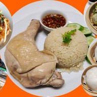 ข้าวมันไก่ยกน่อง+ เตี๋ยวไก่มะระ