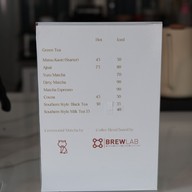 เมนู Liang’s : Home of Specialty Coffee