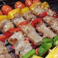 หมูกะทะย่างเนยพร้อมทาน(ร้านFruit juice)