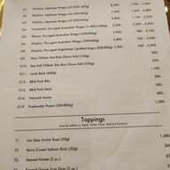 เมนู CUT CUT Raw & Grilled